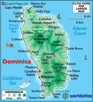 Dominica Map